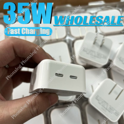 35W Dual USB-C Wall Adapter Fast Power Charger For Apple iPhone 14 15 8 iPad Lot