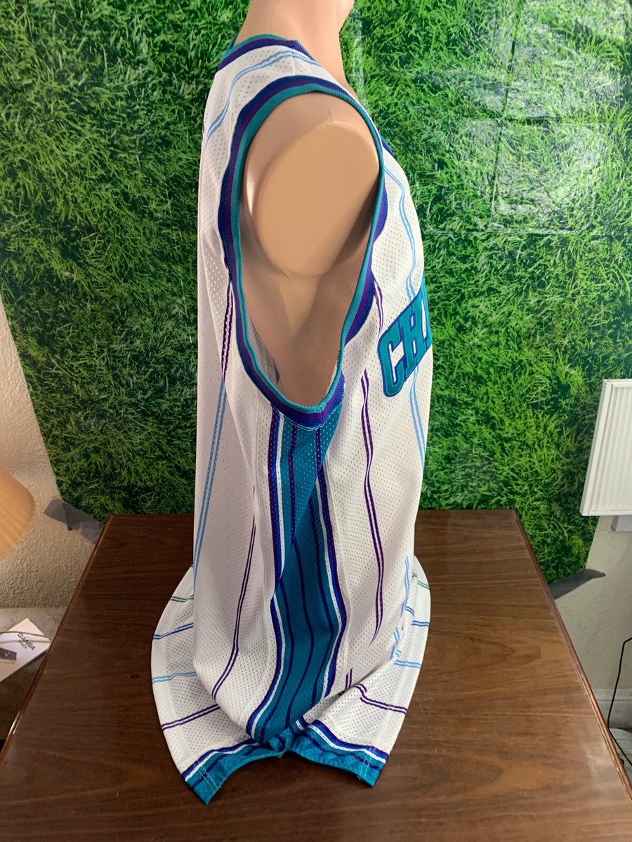 2000-2001 Charlotte Hornets Basketball Blank White Game Jersey