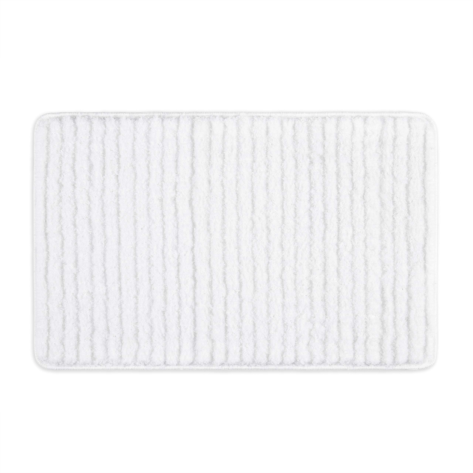 Striped Super Soft Absorbent Shag Bath Mat Plush Carpet for Bathroom  