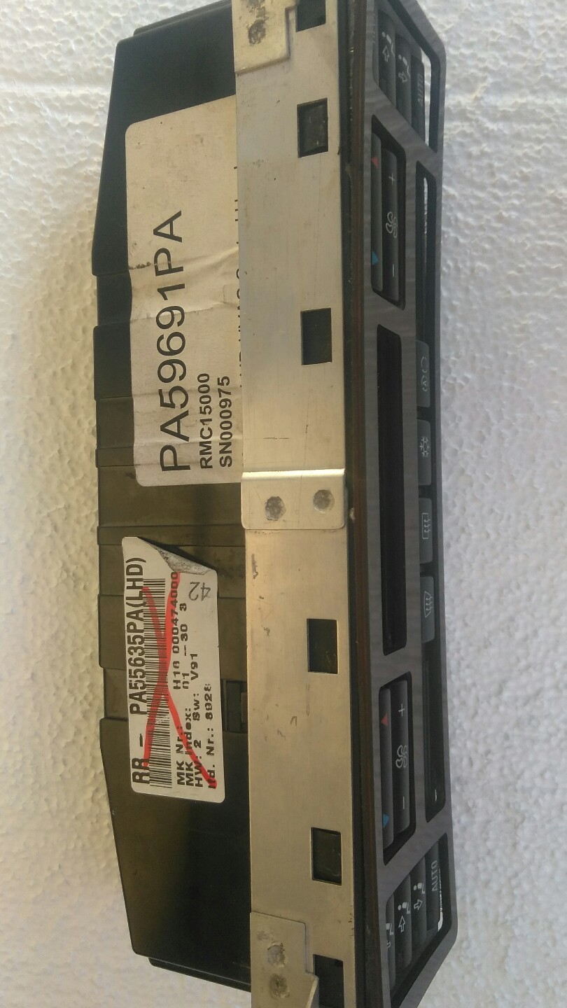 2004 Bentley Arnage Ac Heater Climate Control PA59691PA