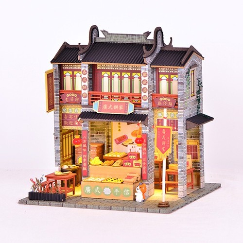 Diorama Miniature House Building Model Set LED Lighting Scene Display Model Gift - Picture 46 of 262
