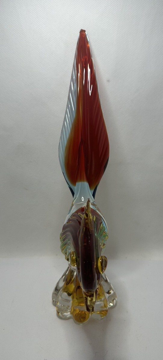 Salviati｜murano｜ガラスオブジェクト｜くちばし破損有｜鳥