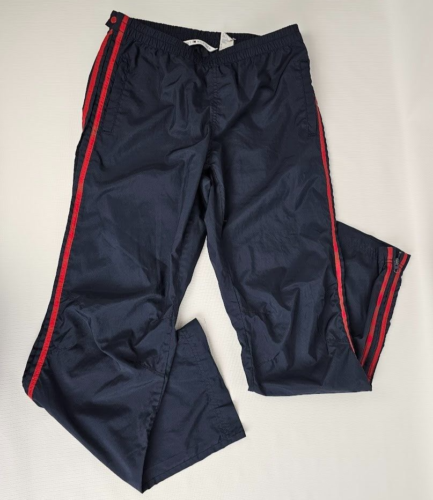 Vintage Tommy Hilfiger Athletics Track Pants Windbreaker SMALL Blue Snap - Picture 1 of 8
