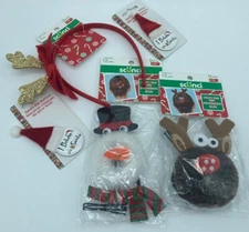 Scünci Holiday Lot Create Your Own Snowman, Reindeer, Reindeer Headband, Buttons