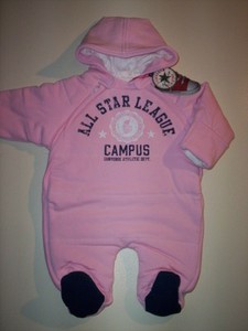 Jumpsuit Snow playsuit Converse All Star Infant Baby Padded Suit 6 months |  eBay