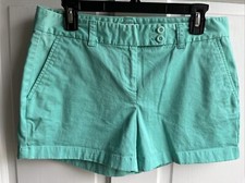 VINEYARD VINES Dayboat Shorts Size 6 AQUA GREEN BLUE 4" Inseam 4 POCKETS