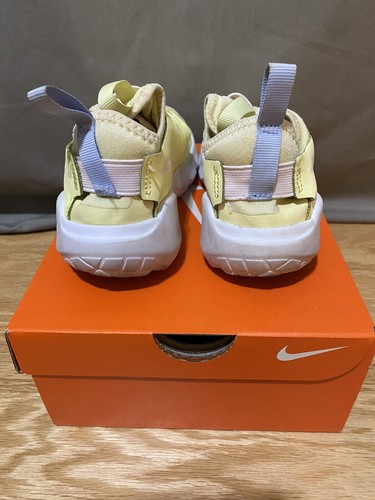 Nike Flex Runner 2 Unisex Niña Niño Zapatilla Sin Cordones Talla 1/20 cm Amarillo/Blanco/Azul - Imagen 5 de 8