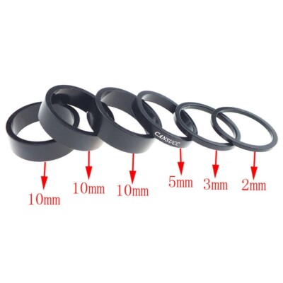 Fahrrad Steuersatz Spacer Aluminium Ahead Spacer Abst?nde 2/3/5/10mm (6 St??ck)