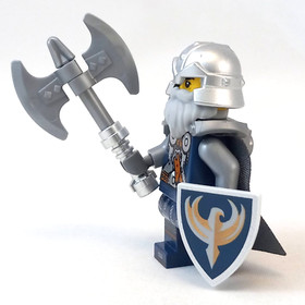 LEGO Castle Crown Hawk Knight Minifigure 7094 Fantasy Era 852293 Scale Mail 7036