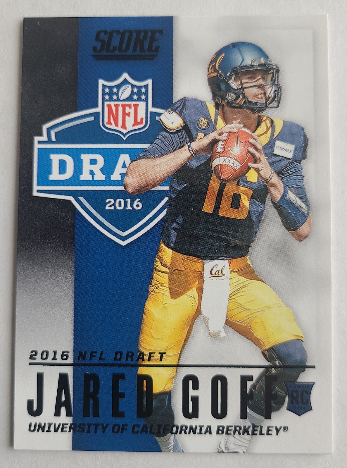 Jared Goff 2016 Score NFL Draft Black Parallel Rookie Card #2