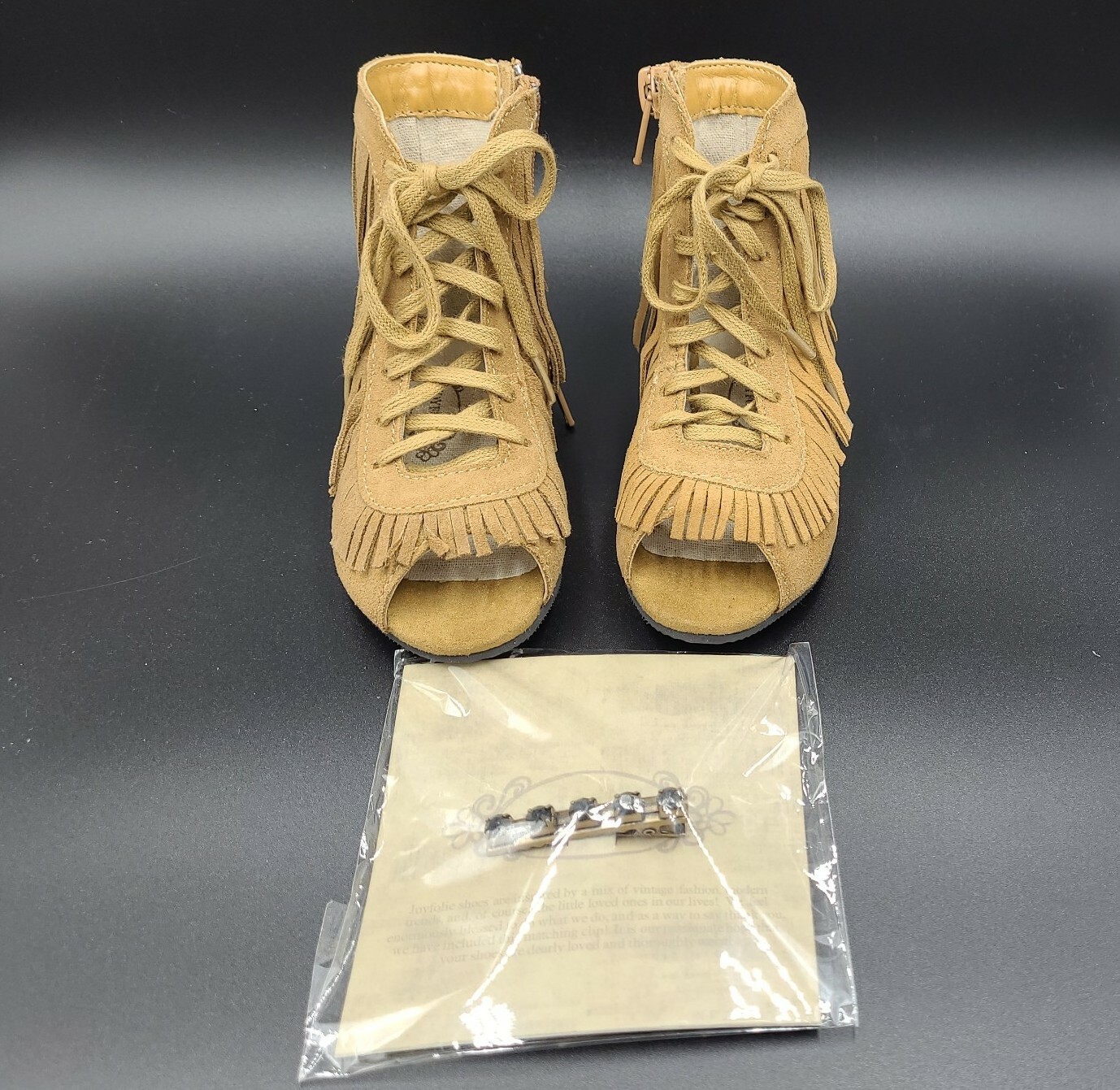 Suede Leather Fringe Easter Shoes 