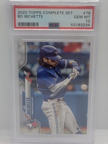 2020 Topps Complete Set #78 - Bo Bichette - PSA 10 GEM MINT - Rookie RC - Picture 1 of 2