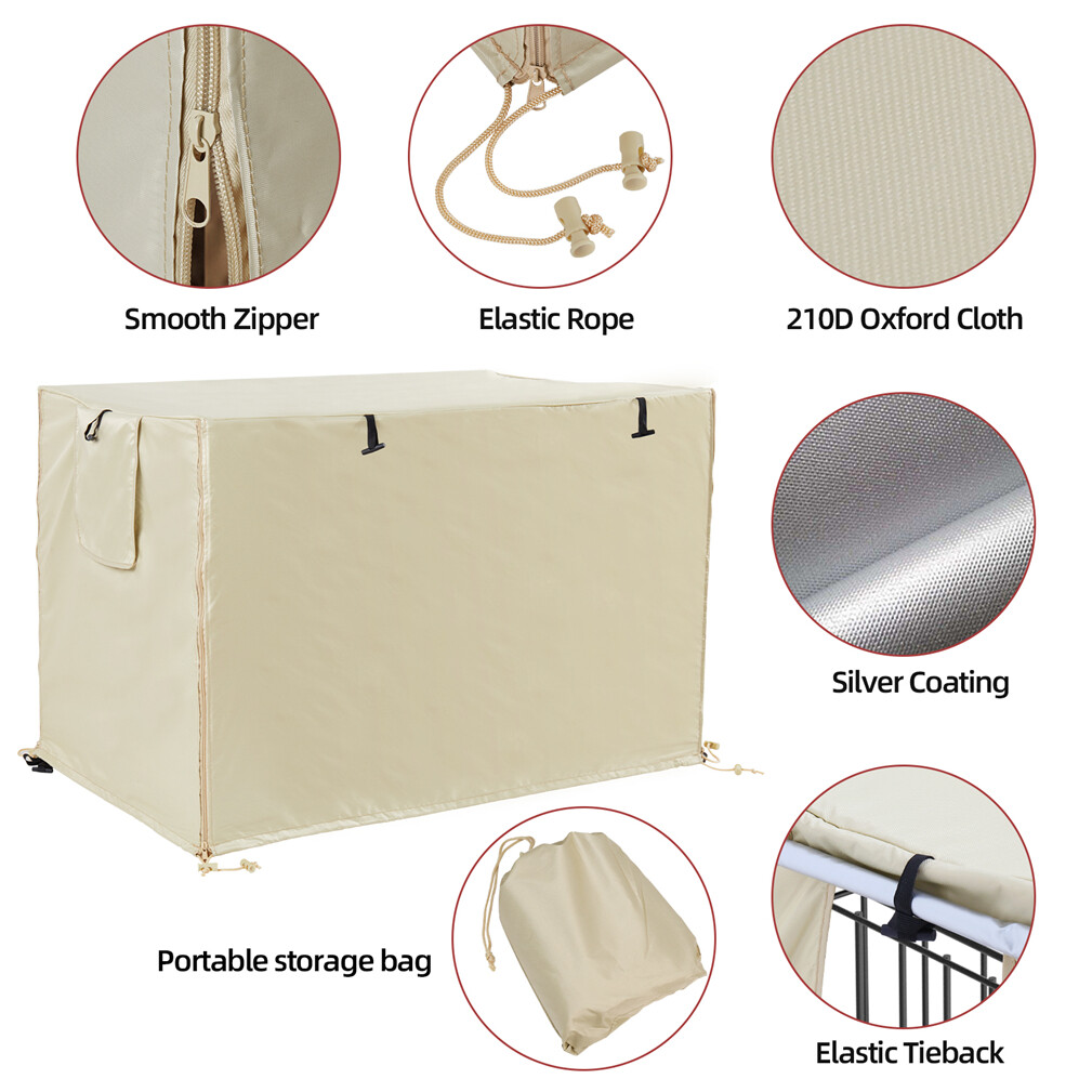 Waterproof Dog Crate Cover Pet Dog Kennel Cage Cover Oxford Cloth