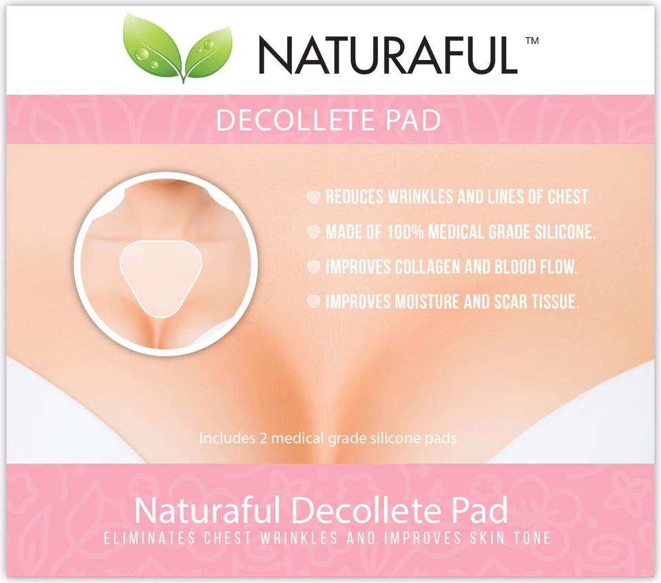 NATURAFUL - Almohadillas de escote NATURAFUL NUEVAS (4 almohadillas) - Almohadillas de escote antiarrugas Foto 2 de 4