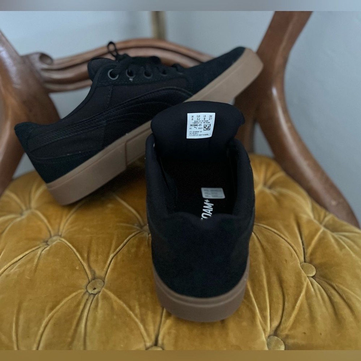 Puma Black Rubber Soled Soft Foam ~ Size 8 | eBay display picture 3
