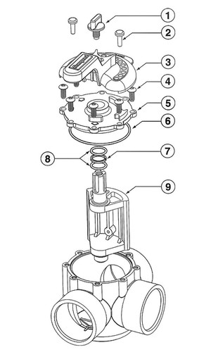 270056 Diverter Assembly for Pentair ComPool 2 & 3-Way 2" to 2-1/2 CPVC Diverter - Picture 23 of 24
