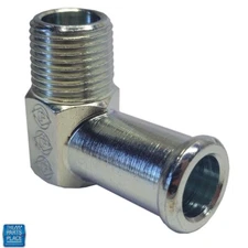 1963-68 Chevy Cars Bypass Hose Water Nipple on Intake 90 Degree L79 327