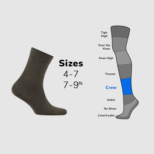 Cosyfeel® Women Crew Dress Socks 3-Pack Bamboo Material Durable Seamless Toe - Picture 94 of 133