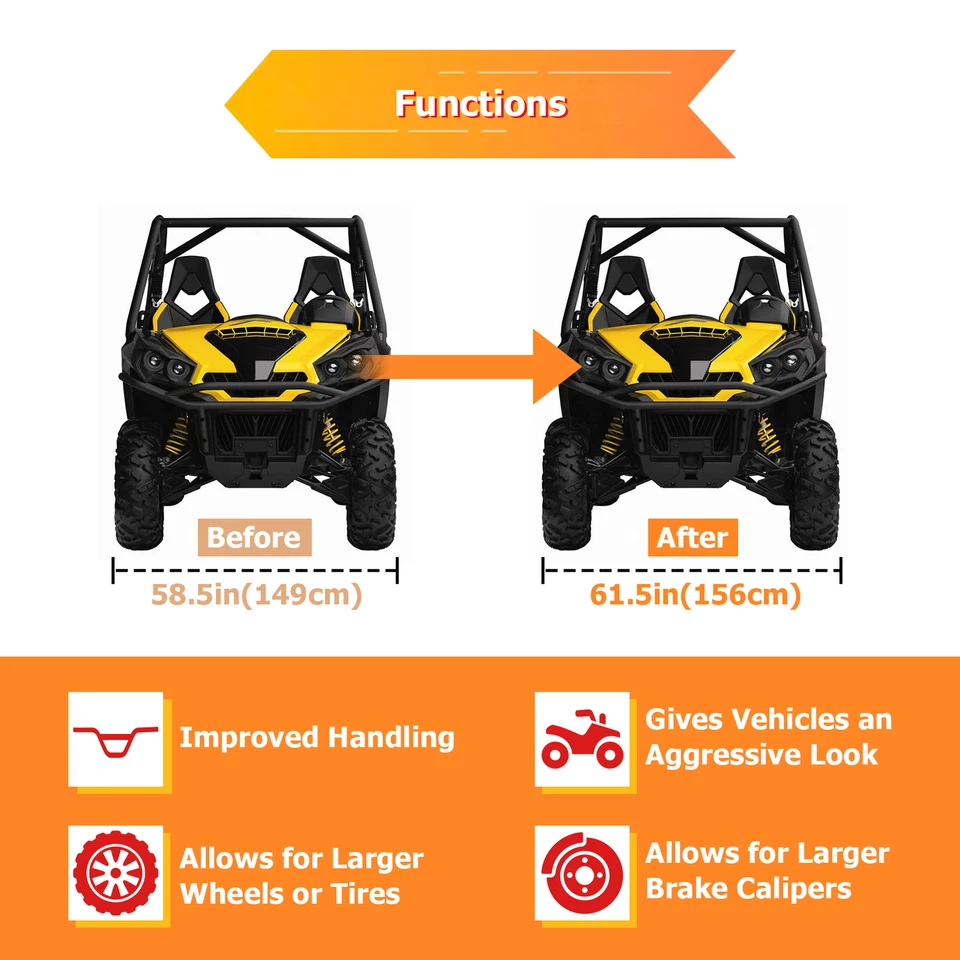 4Pcs 1.5" Wheel Adapter Spacer 4x137mm for Can-Am Outlander Renegade Commander - Image 3 of 4