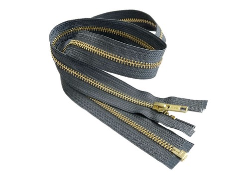 25 Inch Metal Zipper YKK #5 Golden Brass Medium Weight Separating Made in USA - Picture 112 of 112