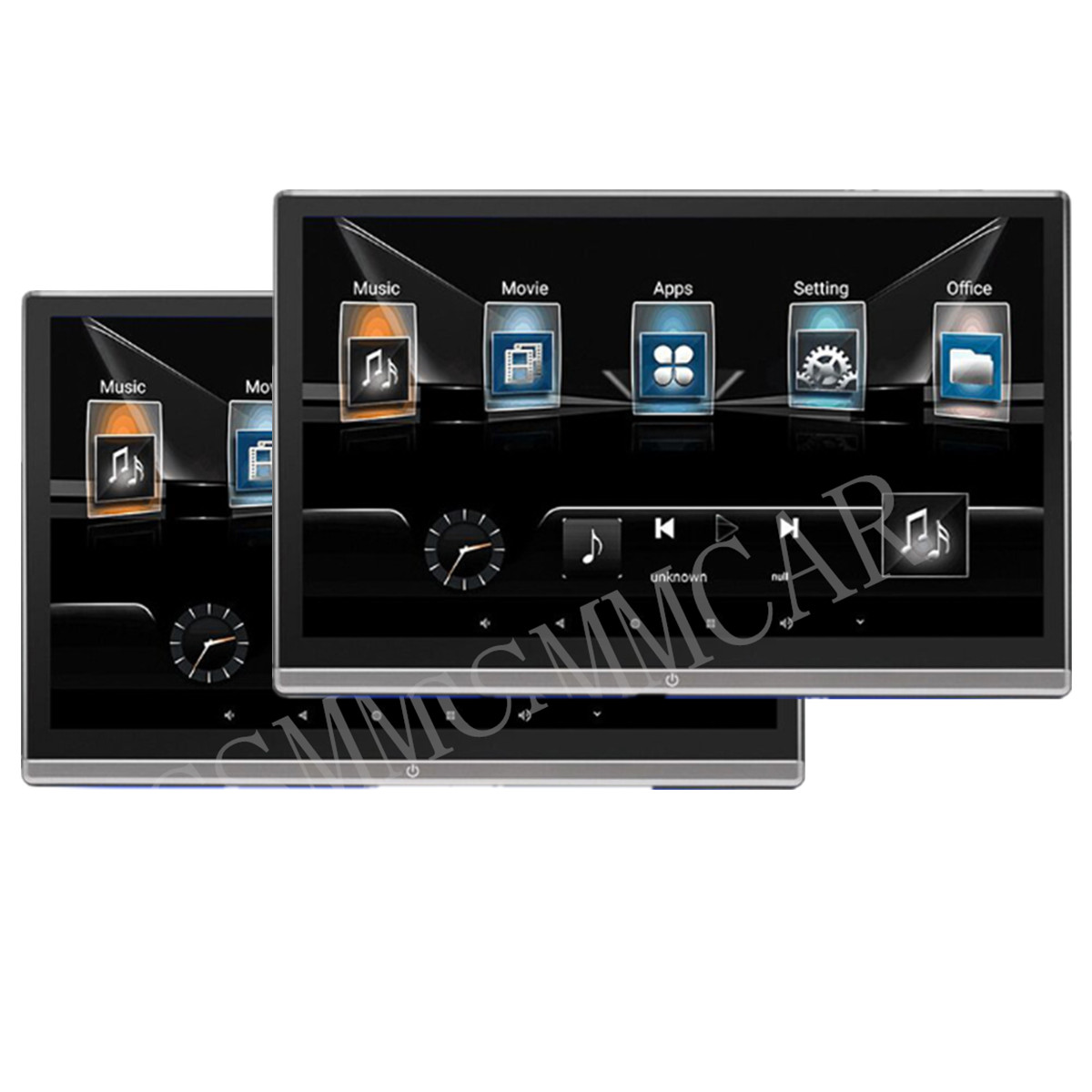 4k Video Touch Screen Music Headrest Monitor 2g+32g