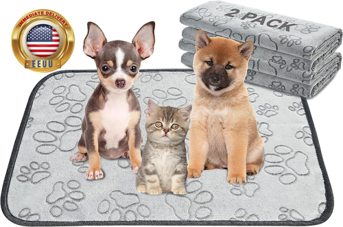 Reusable Puppy Pads, 2 Pack Washable Pee Pads for Dogs, Waterproof Non Slip Wee