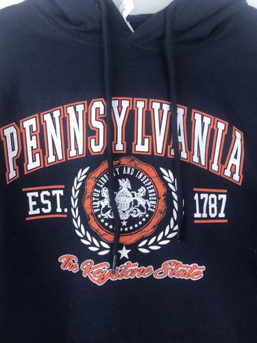 NWT Point Sportswear Mens Small Pennsylvania Long Sleeve Hoodie - Picture 2 of 5