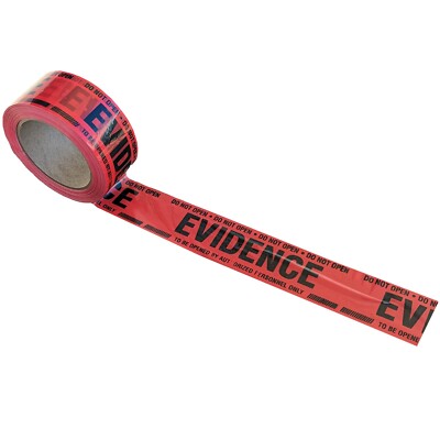 Crime Scene Red Evidence Box Sealing Tape