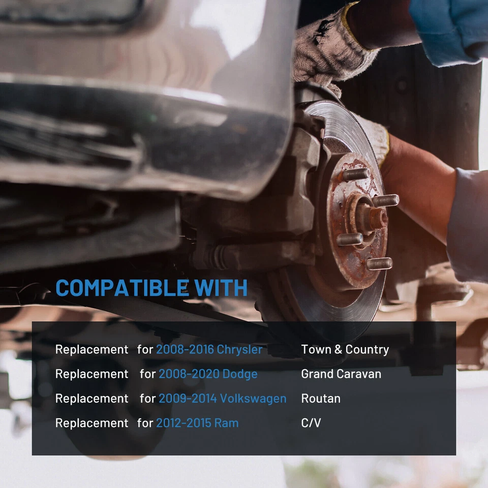 Conjunto de buje y cojinete de rueda delantera par para Chrysler Town & Country 2008-2016 Foto 4 de 4