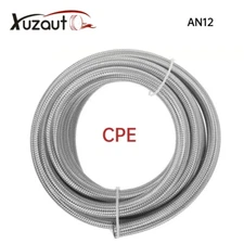 12AN Fuel Hose AN12 3/4" Universal Braided Stainless Steel CPE Oil Fuel Gas Line