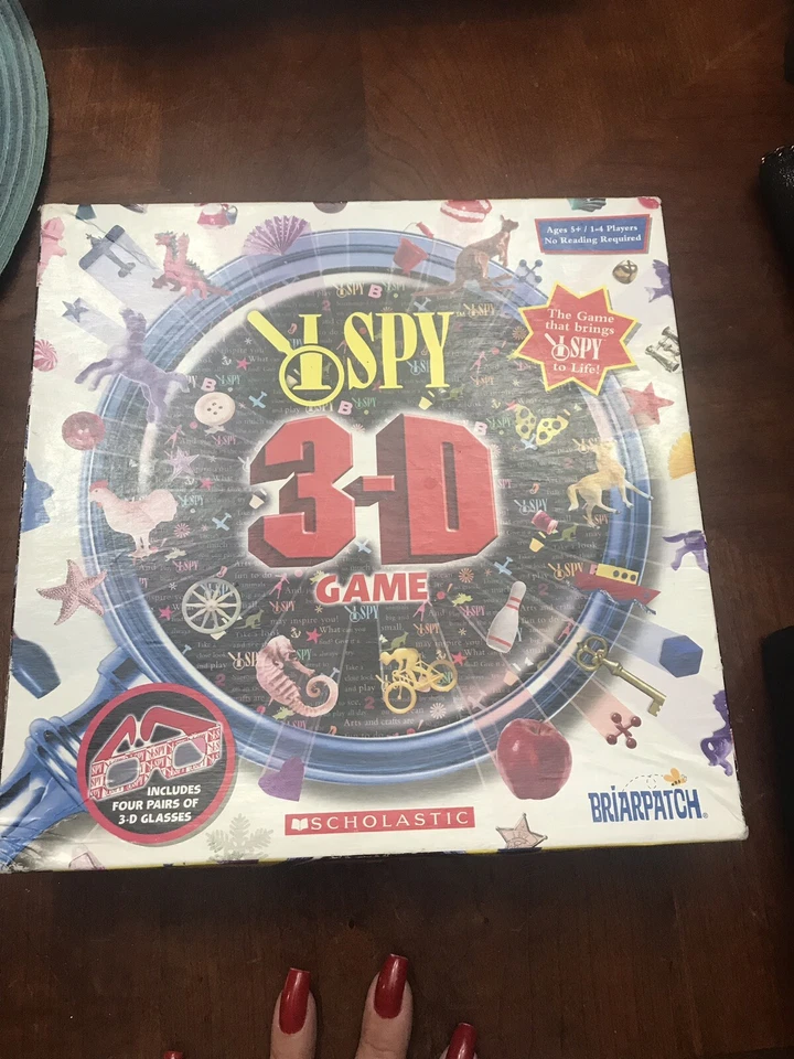 Scholastic I Spy 3-D Game EUC 2009 USA 1-4 Players Four 3-D Glasses - Image 4 of 4