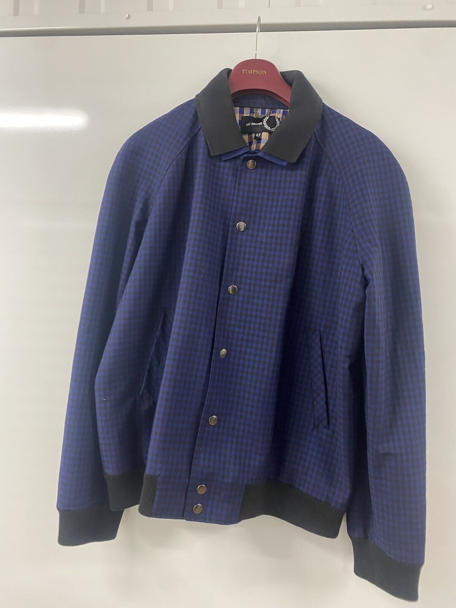 RAF SIMONS X FRED PERRY Collage Check Bomber Jacket Wool RAF SIMONS X FRED PERRY Collage Check Bomber Jacket Wool