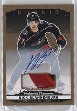 2022 Upper Deck Parkhurst Champions Rookies 7/35 Nick Blankenburg Patch Auto 8uj