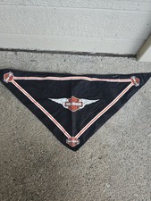 Harley-Davidson Biker Vintage 2000 Kerchief Triangle Bandana/Scarf-Black