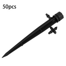 50Pack Adjustable Water Flow Irrigation Dripper Nozzle Stake Emitter Drip j