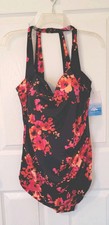NWT. AQUABELLE by SWIMSUITSFORALL one-piece swimsuit size 16