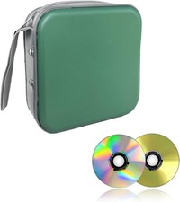 48 Capacity CD Case, Portable DVD Hard Plastic Case Holder, Wallet Disc
