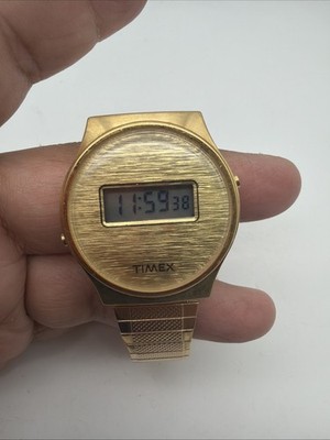 Vintage Rare 1977 Digital Timex Assembled By Howard Hughes U.S.A. F Cell - NICE