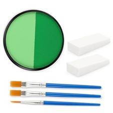 1.0 OZ Green Face  Body Paint  Dark/ Matte Finish--Light Green  Dark Green