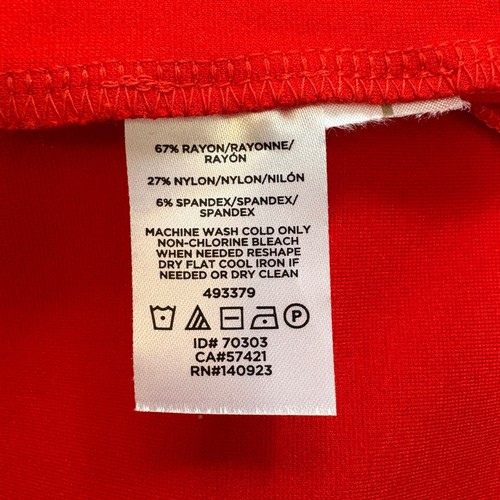 LOFT Red Cap Sleeve Fit and Flare Dress Women's Size 2 - Picture 7 of 7