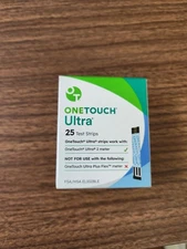 OneTouch Ultra 25 Blood Glucose Test Strips  Exp 06/30/2026 Factory Sealed