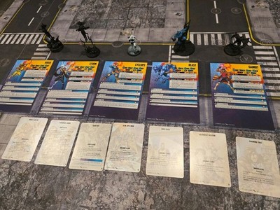 Marvel Crisis Protocol X-Men Models Lot With Cards 