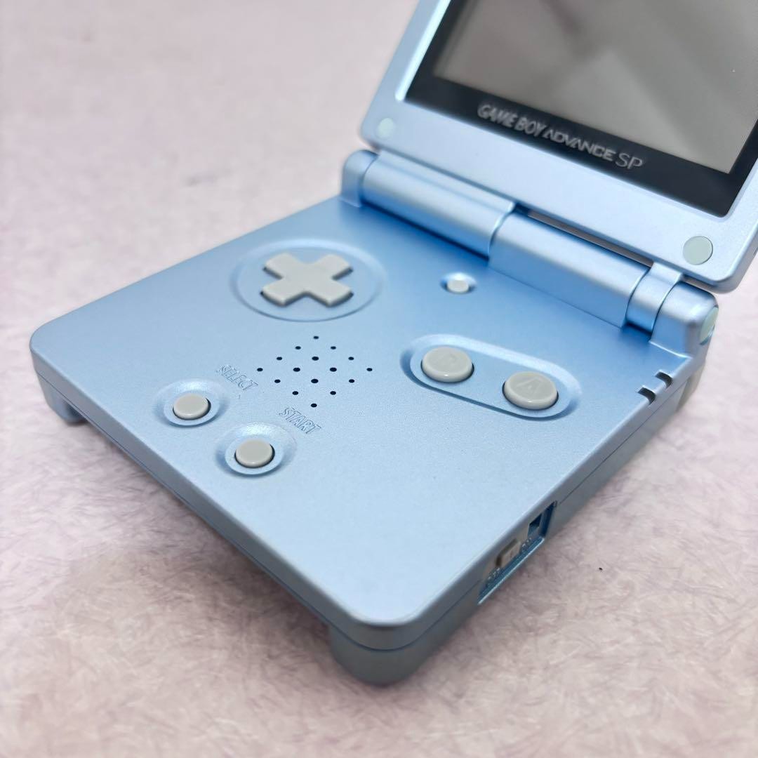 Nintendo Game Boy Advance SP Pearl BlueMain unit only | eBay