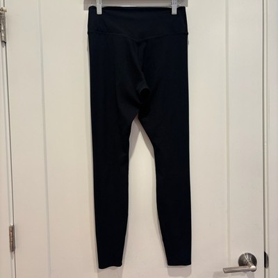 Nike Dri-FIT Ribbed High Waisted Leggings Black Womens Medium Yoga Pants
