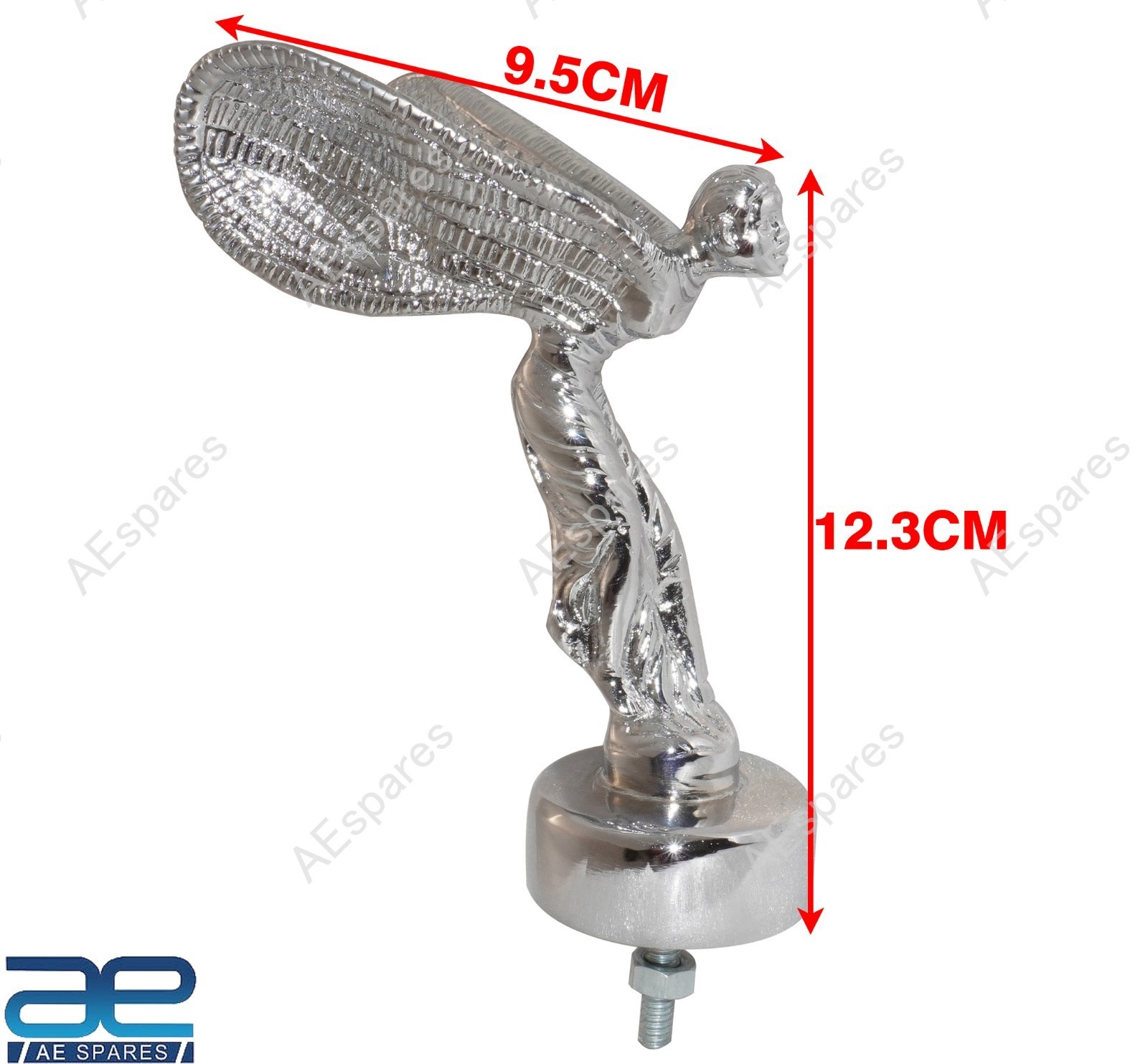 For Rolls Royce Spirit of Ecstasy Phantom Car Bonnet Mascot Hood Ornament ECs