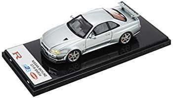Kyosho 1/43 Nissan Skyline R34 Diecast Modell silber gebraucht sehr gut