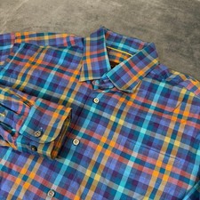Robert Talbott Classic Button Up Shirt Mens L...