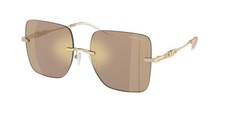Michael Kors Qu bec MK1150 10145A Sunglasses Women's Brown/Brown Mirror Rimless