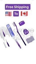 40Pcs POUCH Orthodontic Kit Dental Floss Dental Wax Toothbrush Interdental CAN