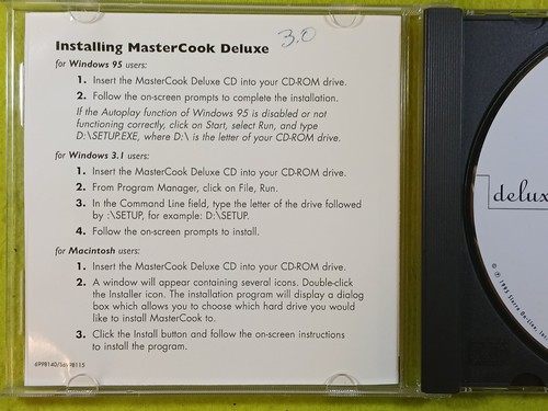 Sierra MASTER COOK DELUXE CD ROM: The ultimate multimedia cookbook WIN95/MAC OOP - Picture 6 of 10
